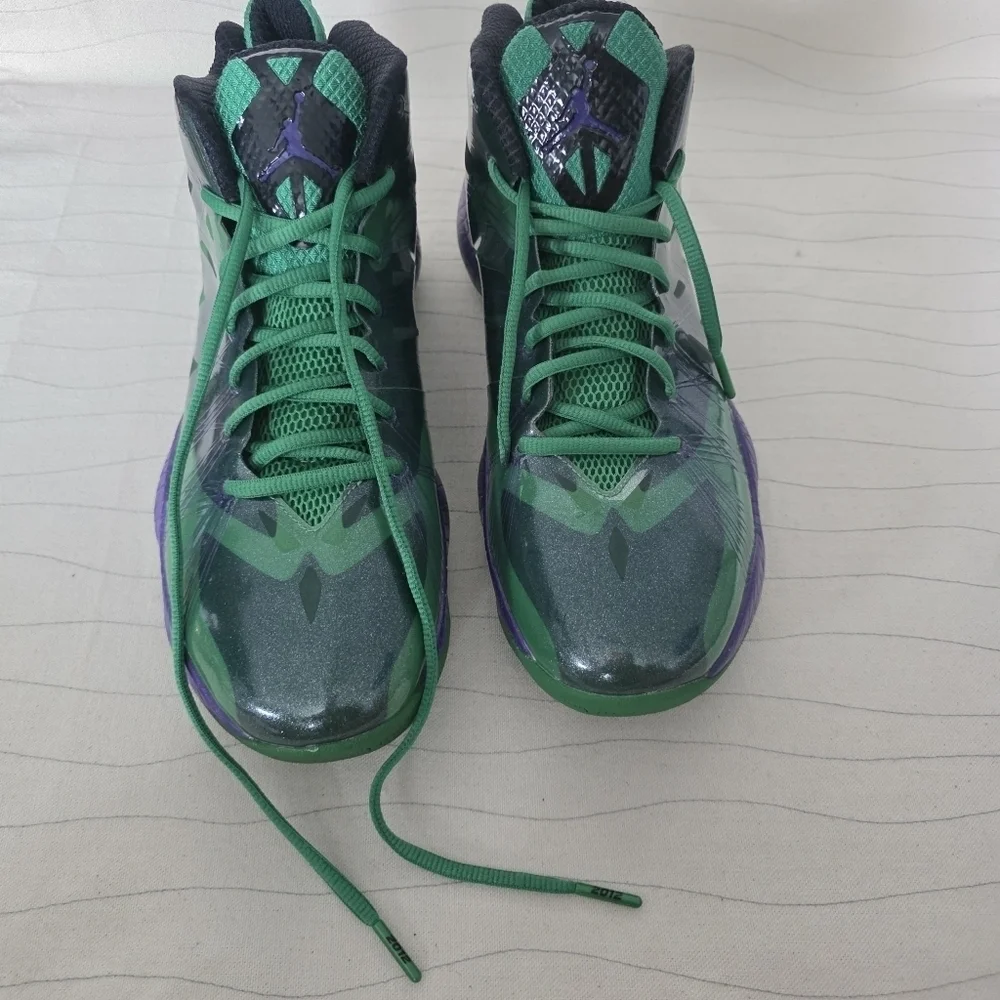 Nike Mens Air Jordan Lite Hulk Green Purple Basketball Shoes 524922-362 Sz 10.5